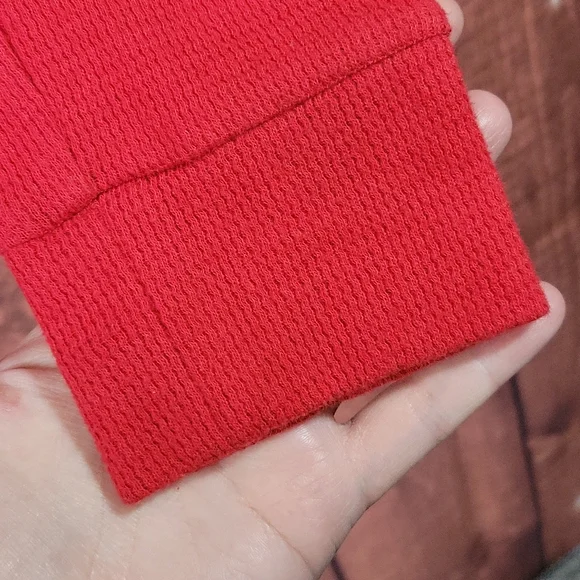 VS PINK Ribbed Longsleeve Top Red Size M - Picture 11 of 12